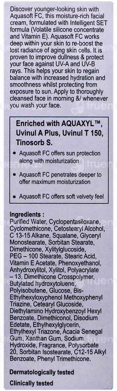 Aquasoft Fc Sun Protection Advanced Facial Cream 100gm