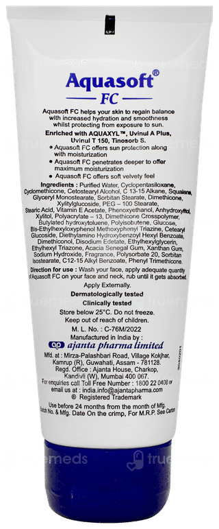 Aquasoft Fc Sun Protection Advanced Facial Cream 100gm