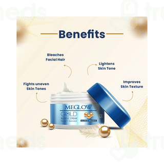 Meglow Gold Bleach Cream 50 GM