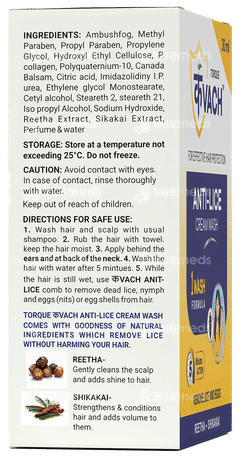 Torque Kvach Anti Lice Cream Wash 30ml