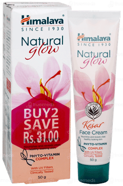Himalaya Natural Glow Kesar Face Cream 50gm Pack Of 2