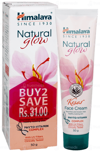 Himalaya Natural Glow Kesar Face Cream 50gm Pack Of 2