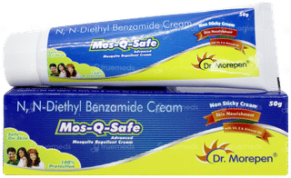 Mos Q Safe Advanced Mosquito Repellent Cream 50gm