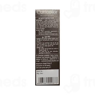 Cuticolor Quick Dark Brown 3 Hair Color Cream 60 GM