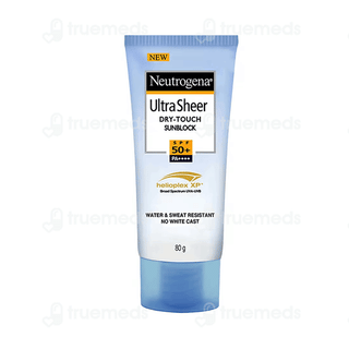 Neutrogena Ultra Sheer Dry Touch Sunblock Spf 50+ Pa++++ Cream 80Gm