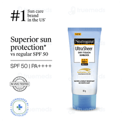 Neutrogena Ultra Sheer Dry Touch Sunblock Spf 50+ Pa++++ Cream 80Gm