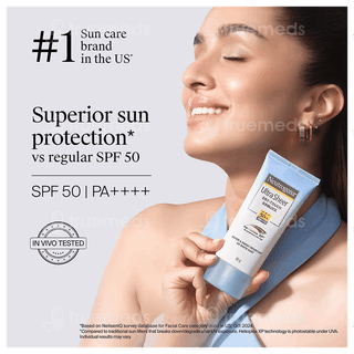 Neutrogena Ultra Sheer Dry Touch Sunblock Spf 50+ Pa++++ Cream 80Gm