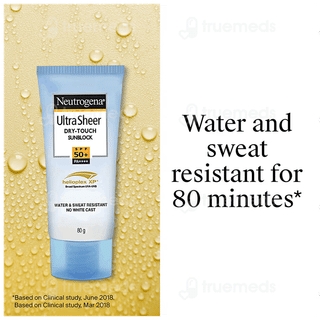 Neutrogena Ultra Sheer Dry Touch Sunblock Spf 50+ Pa++++ Cream 80Gm