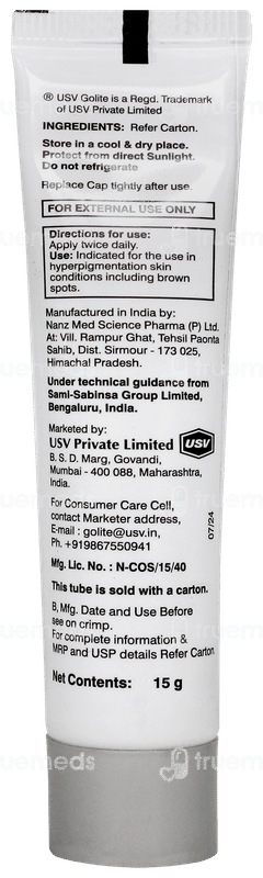 Golite Natural Skin With Sunscreen Cream 15gm