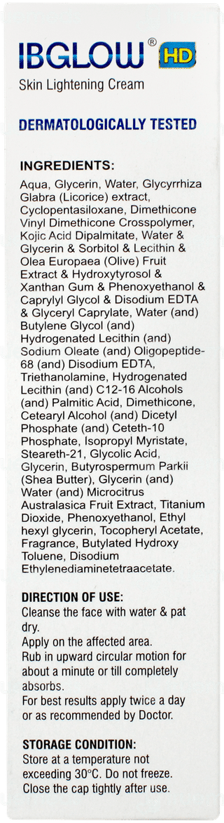 Ibglow Hd Skin Lightening Cream 15gm
