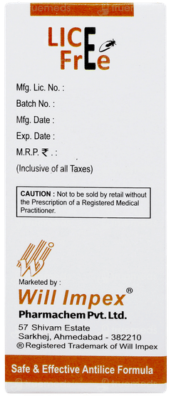 Lice Free Cream Rinse 30gm