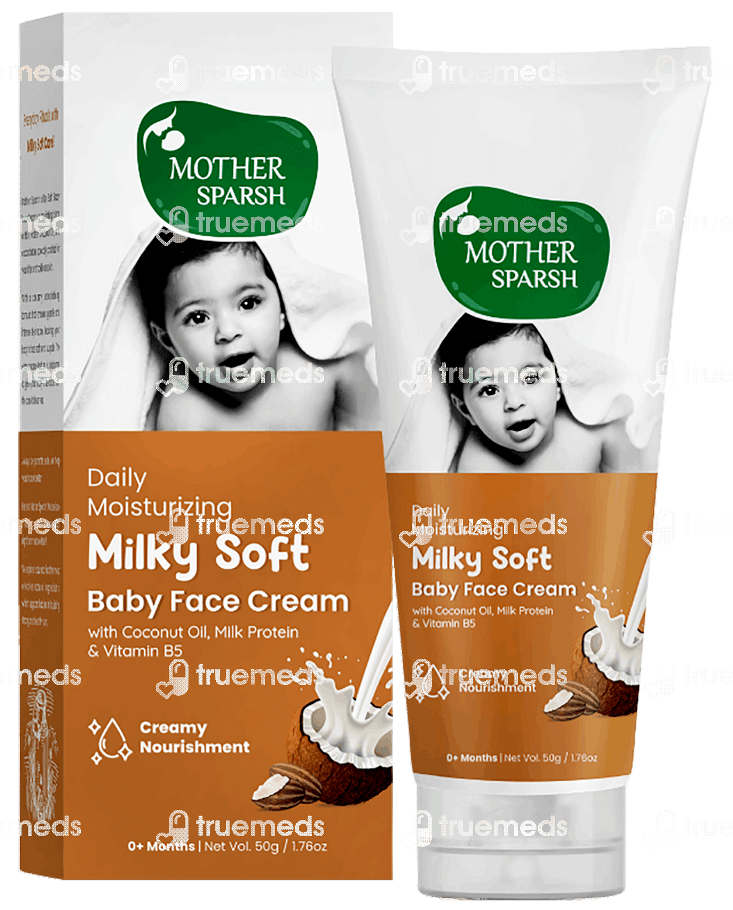 Mother Sparsh Daily Moisturizing Milky Soft Baby Face Cream 50gm - Uses ...