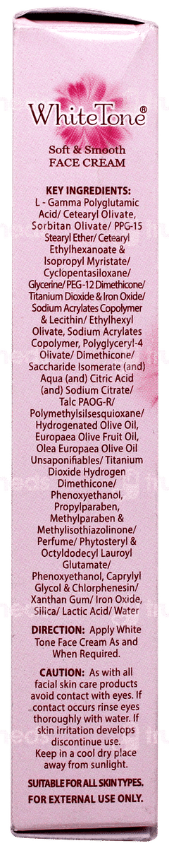 White Tone Soft & Smooth Face Cream 15gm