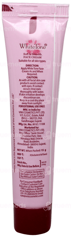 White Tone Soft & Smooth Face Cream 15gm