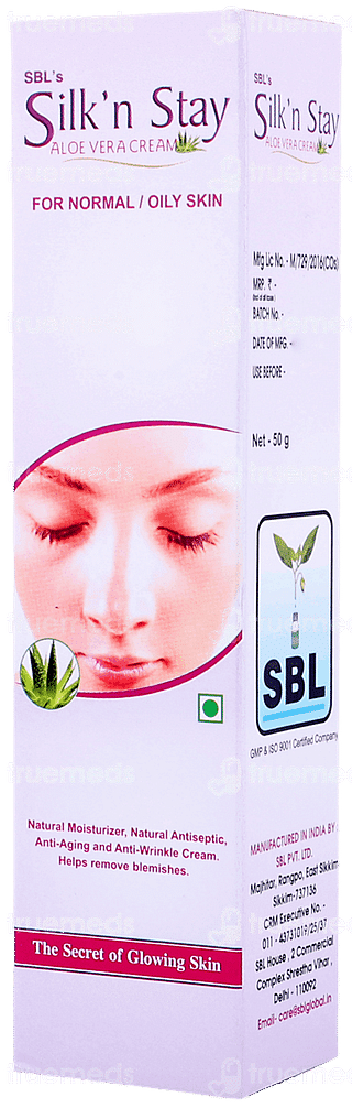 Sbl Silk N Stay Aloe Vera For Normal Oily Skin Cream 50gm