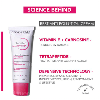Bioderma Sensibio Defensive Rich Active Soothing Cream 40ml