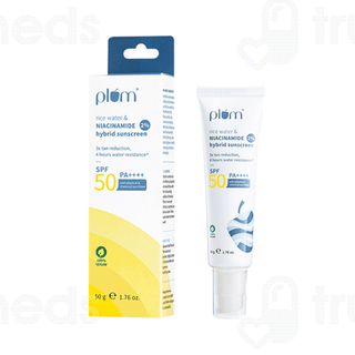 Plum Rice Water & Niacinamide 2% Spf 50 Pa+++ Hybrid Sunscreen 50gm