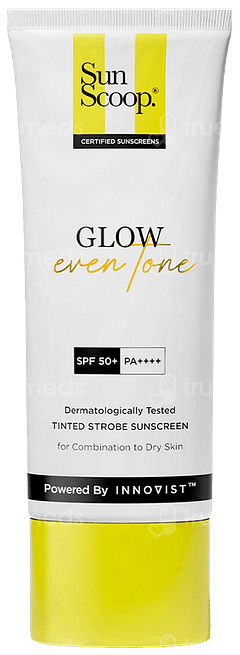 Sun Scoop Glow Even Tone Spf 50+ Pa++++ Sunscreen 45gm Sun Scoop Glow Even Tone Spf 50+ Pa++++ Sunscreen 45gm