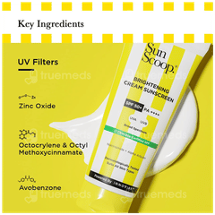 Sun Scoop Brightening Spf 50+ Pa++++ Cream Sunscreen 45gm