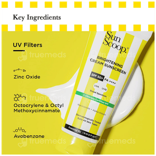 Sun Scoop Brightening Spf 50+ Pa++++ Cream Sunscreen 45gm