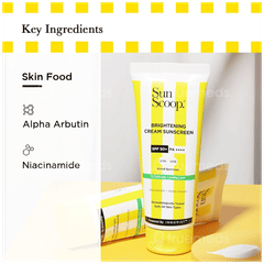Sun Scoop Brightening Spf 50+ Pa++++ Cream Sunscreen 45gm