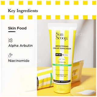 Sun Scoop Brightening Spf 50+ Pa++++ Cream Sunscreen 45gm