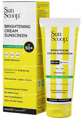 Sun Scoop Brightening Spf 50+ Pa++++ Sunscreen Cream 45gm