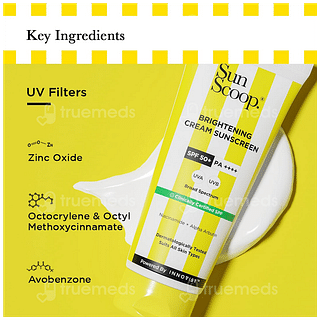 Sun Scoop Brightening Spf 50+ Pa++++ Sunscreen Cream 45gm