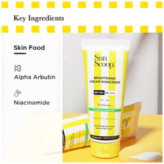 Sun Scoop Brightening Spf 50+ Pa++++ Cream Sunscreen 45gm