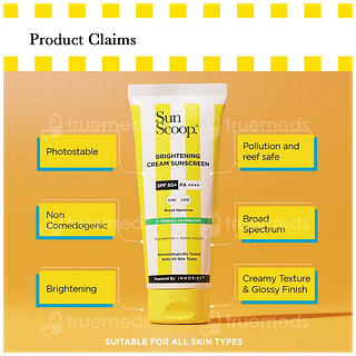 Sun Scoop Brightening Spf 50+ Pa++++ Sunscreen Cream 45gm