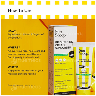 Sun Scoop Brightening Spf 50+ Pa++++ Sunscreen Cream 45gm