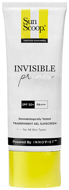 Sun Scoop Invisible Primer Spf 50+ Pa+++ Sunscreen Gel 45gm Sun Scoop Invisible Primer Spf 50+ Pa+++ Sunscreen Gel 45gm