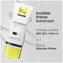 Sun Scoop Invisible Primer Spf 50+ Pa+++ Sunscreen Gel 45gm