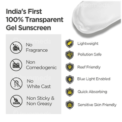 Sun Scoop Invisible Primer Spf 50+ Pa+++ Sunscreen Gel 45gm