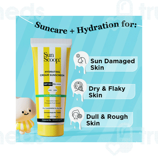 Sun Scoop Hydrating Spf 50+ Pa++++ Cream Sunscreen 45Gm