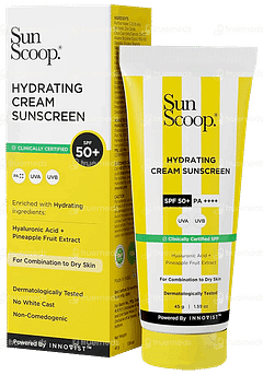 Sun Scoop Hydrating Spf 50+ Pa++++ Sunscreen Cream 45gm Sun Scoop Hydrating Spf 50+ Pa++++ Sunscreen Cream 45gm