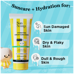 Sun Scoop Hydrating Spf 50+ Pa++++ Cream Sunscreen 45gm