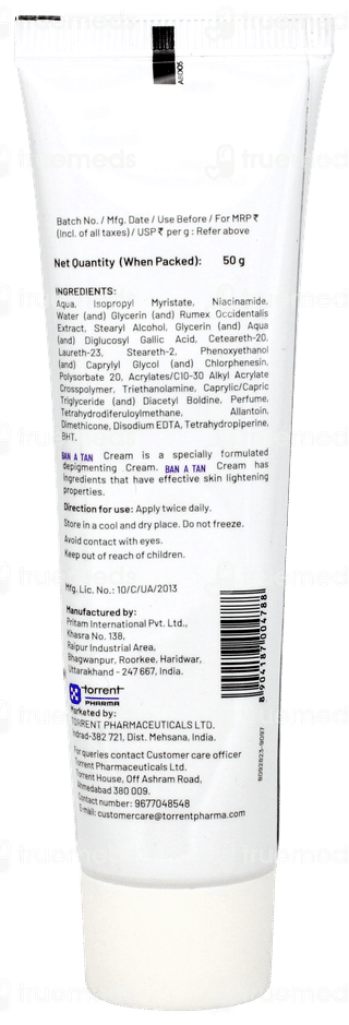 Ban A Tan Depigmenting Cream 50gm