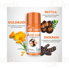 Hairshield New Anti Lice Cream Wash 30Ml