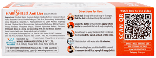 Hairshield New Anti Lice Cream Wash 30Ml
