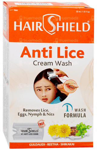 Hairshield New Anti Lice Cream Wash 30Ml