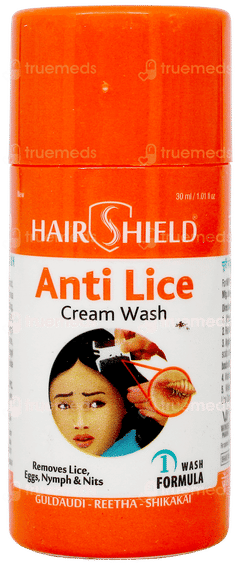 Hairshield New Anti Lice Cream Wash 30Ml