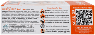 Hairshield New Anti Lice Cream Wash 30ml