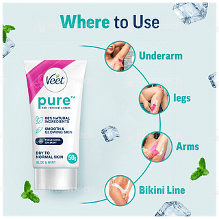 Veet Pure Dry To Normal Skin Hair Removal Cream 50gm