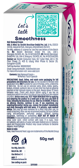 Veet Pure Dry To Normal Skin Hair Removal Cream 50gm