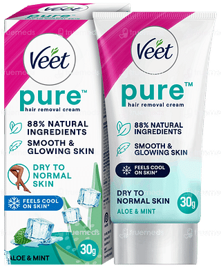 Veet Pure Dry To Normal Skin Hair Removal Cream 30gm