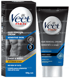 Veet Men Sensitive Skin Hair Removal Cream 50gm