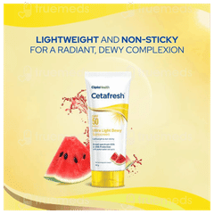 Cetafresh Spf 50 Pa+++ Ultra Light Dewy Sunscreen 50Gm