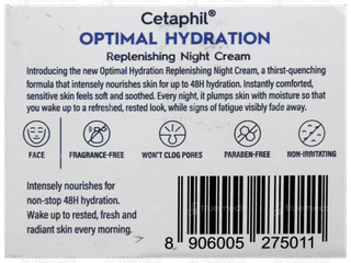 Cetaphil Optimal Hydration Replenishing Night Cream 50Gm