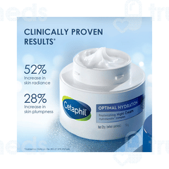Cetaphil Optimal Hydration Replenishing Night Cream 50Gm